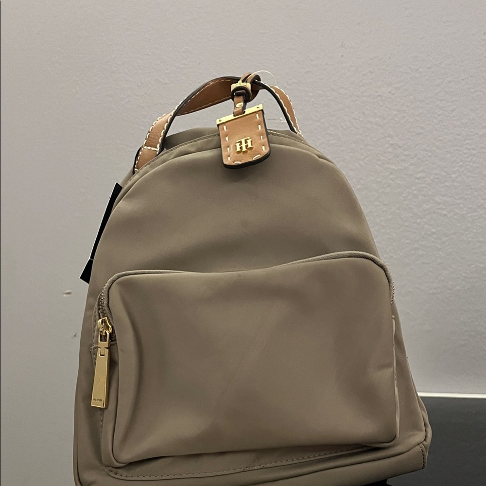 Tommy Hilfiger Tan Mini Backpack